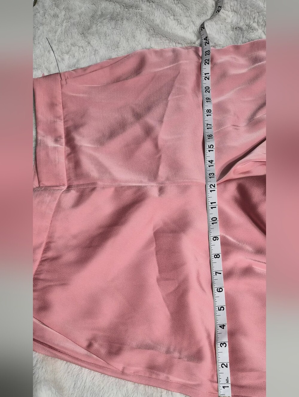 Donna Karan Satin Wide-Leg Pants in Blush Pink NWT Size 14 - Picture 7 of 9
